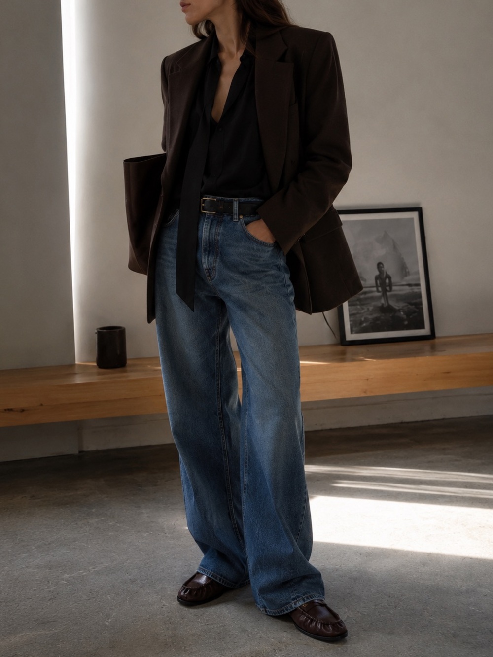 Saint Laurent Le Loafer in Paris Brown - Picture 9 of 16